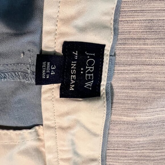 J.CREW 7" Inseam Shorts Blue - Picture 3 of 3